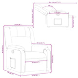 Relaxfauteuil E Stof Zwart