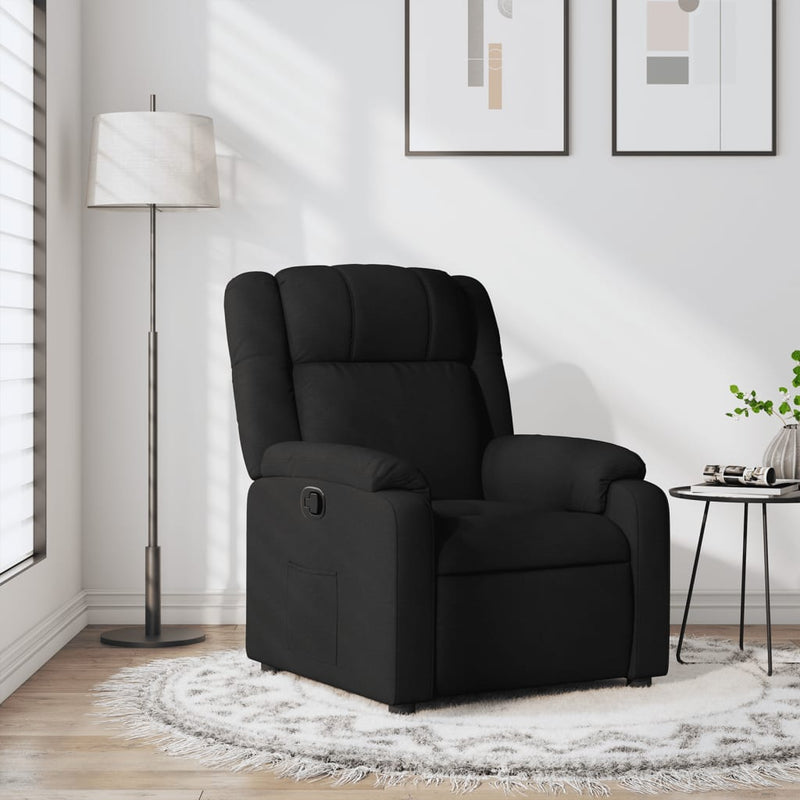 Relaxfauteuil E Stof Zwart