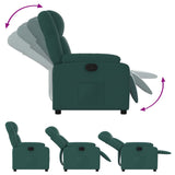 Relaxfauteuil E Stof Donkergroen