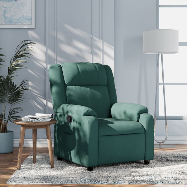 Relaxfauteuil E Stof Donkergroen