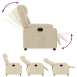 Relaxfauteuil Stof Crème