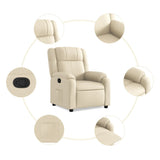 Relaxfauteuil Stof Crème