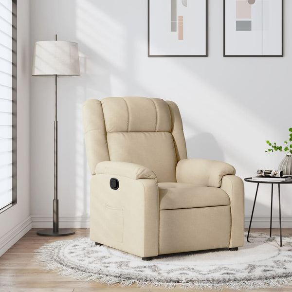 Relaxfauteuil Stof Crème