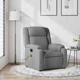 Relaxfauteuil Lichtgrijze Stof Lichtgrijs