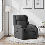 Relaxfauteuil Donkergrijze Stof Donkergrijs
