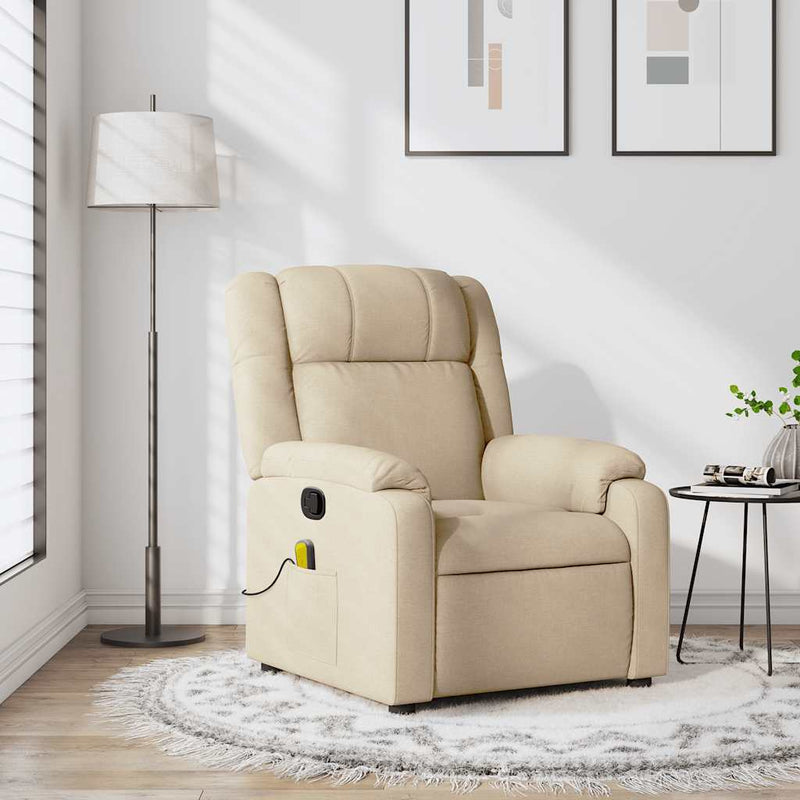 Relaxfauteuil Stof Crème