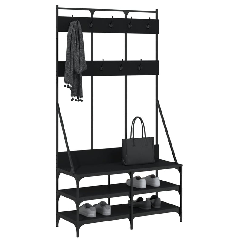 Kledingrek Met Schoenenrek 100X40X184 Cm