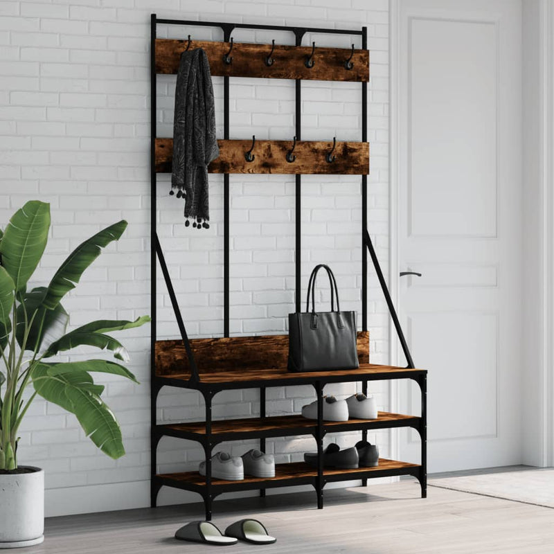 Kledingrek Met Schoenenrek 100X40X184 Cm