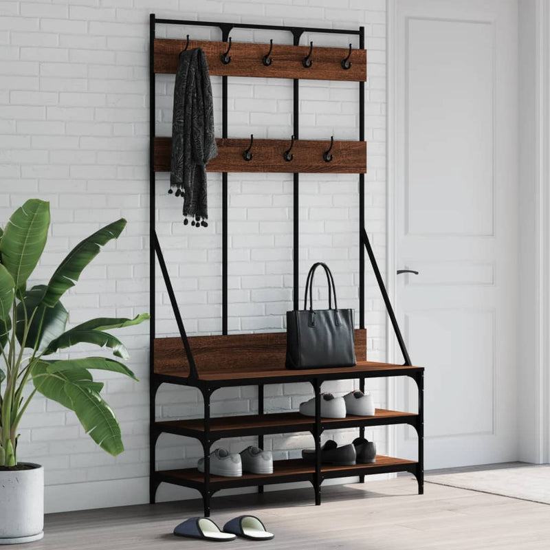Kledingrek Met Schoenenrek 100X40X184 Cm