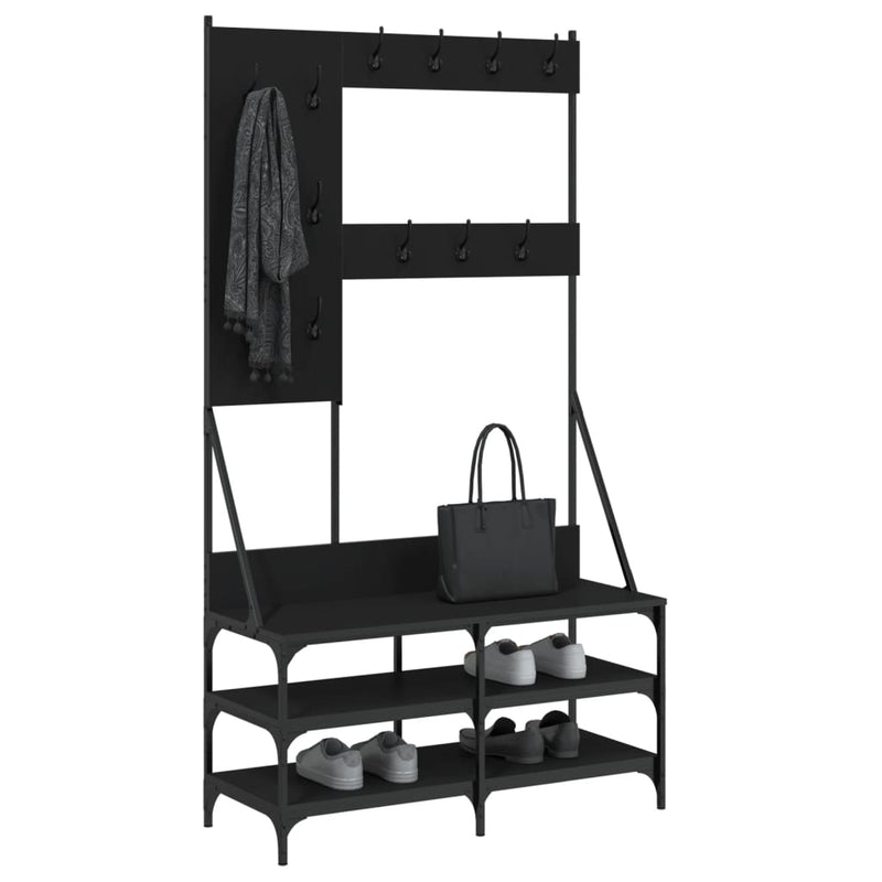 Kledingrek Met Schoenenrek 100X40X184 Cm