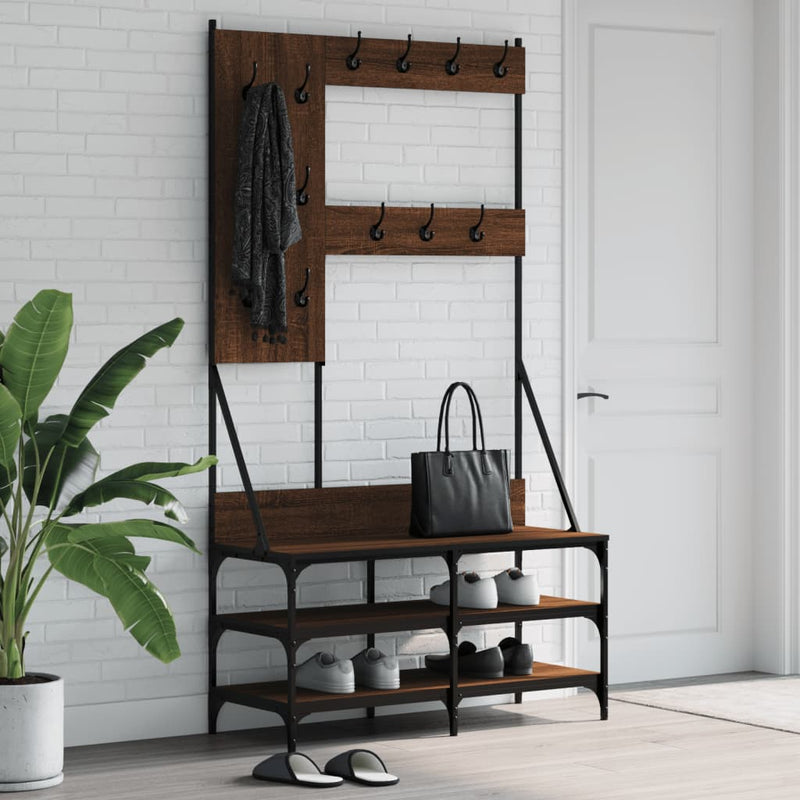 Kledingrek Met Schoenenrek 100X40X184 Cm