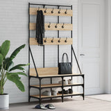 Kledingrek Met Schoenenrek 100X40X184Cm Eikenkleur