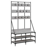 Kledingrek Met Schoenenrek 100X40X184Cm Eikenkleur