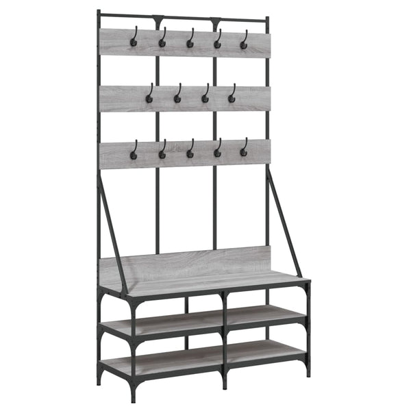 Kledingrek Met Schoenenrek 100X40X184Cm Eikenkleur