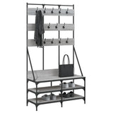 Kledingrek Met Schoenenrek 100X40X184Cm Eikenkleur