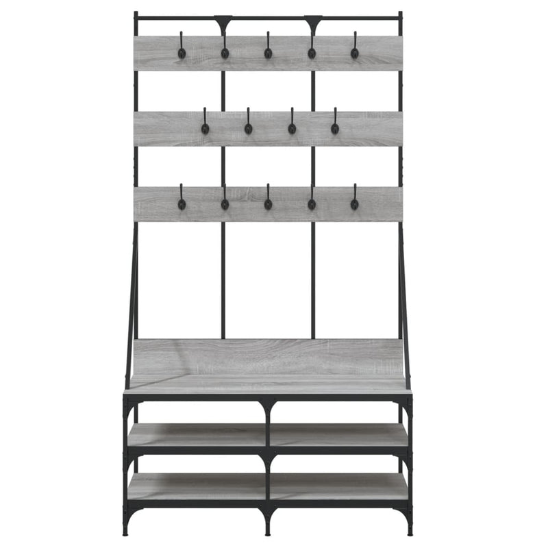 Kledingrek Met Schoenenrek 100X40X184Cm Eikenkleur