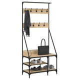 Kledingrek Met Schoenenrek 80X40X184 Cm Kleurig