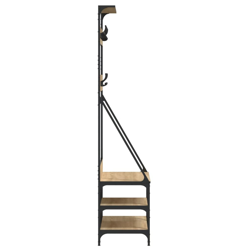 Kledingrek Met Schoenenrek 80X40X184 Cm Kleurig