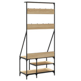 Kledingrek Met Schoenenrek 80X40X184 Cm Kleurig