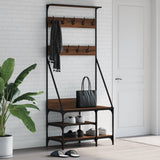 Kledingrek Met Schoenenrek 80X40X184 Cm Kleurig