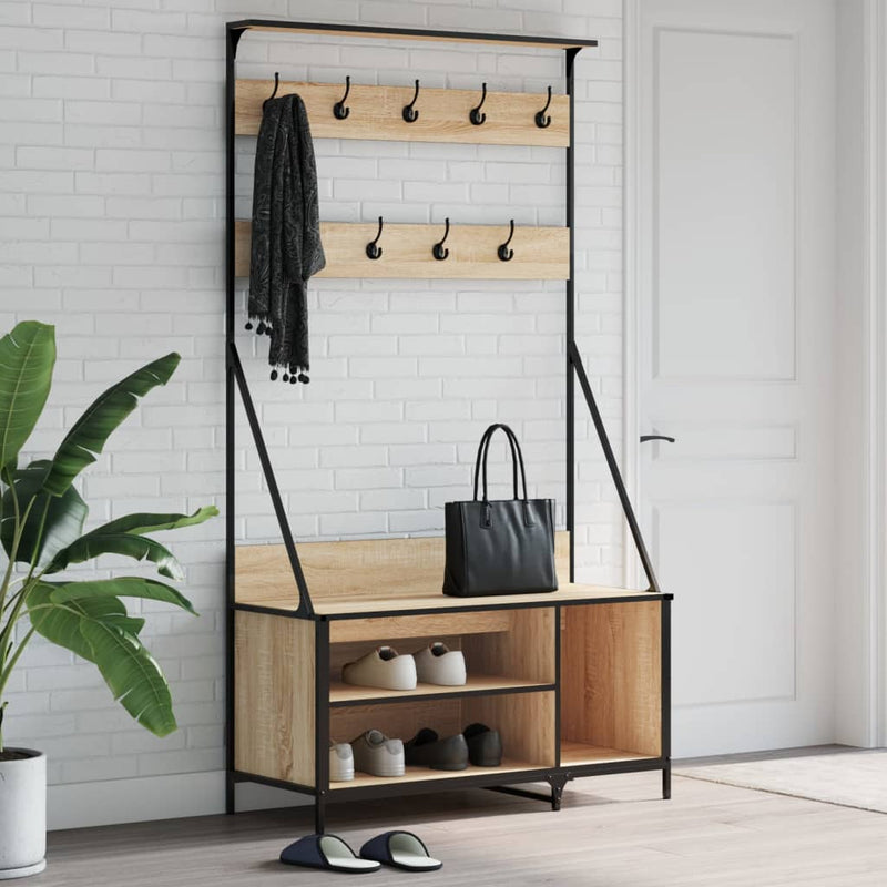 Kledingrek Met Schoenenrek 100X41X184 Cm