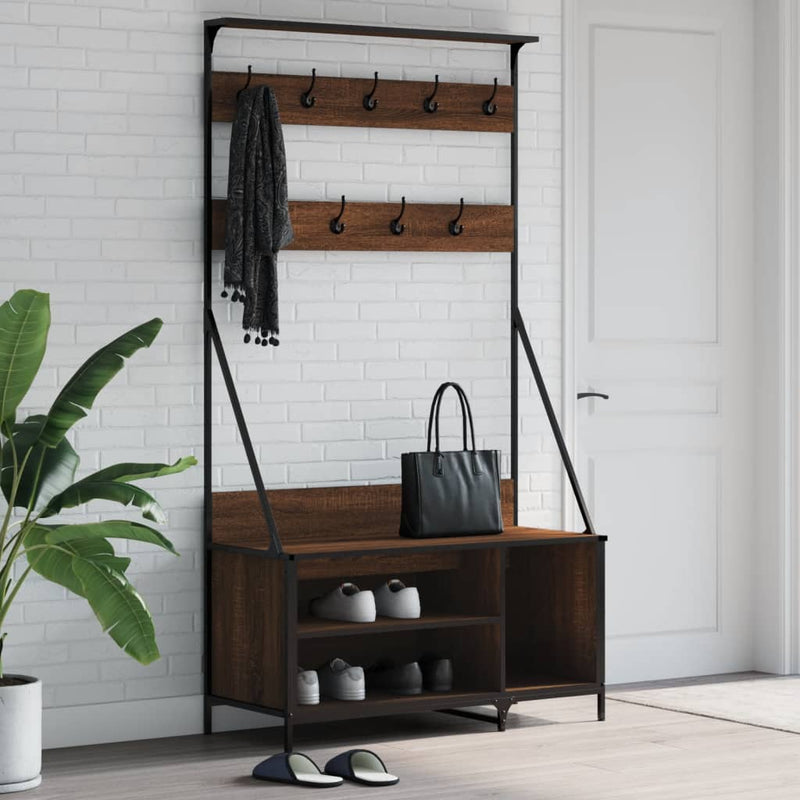 Kledingrek Met Schoenenrek 100X41X184 Cm