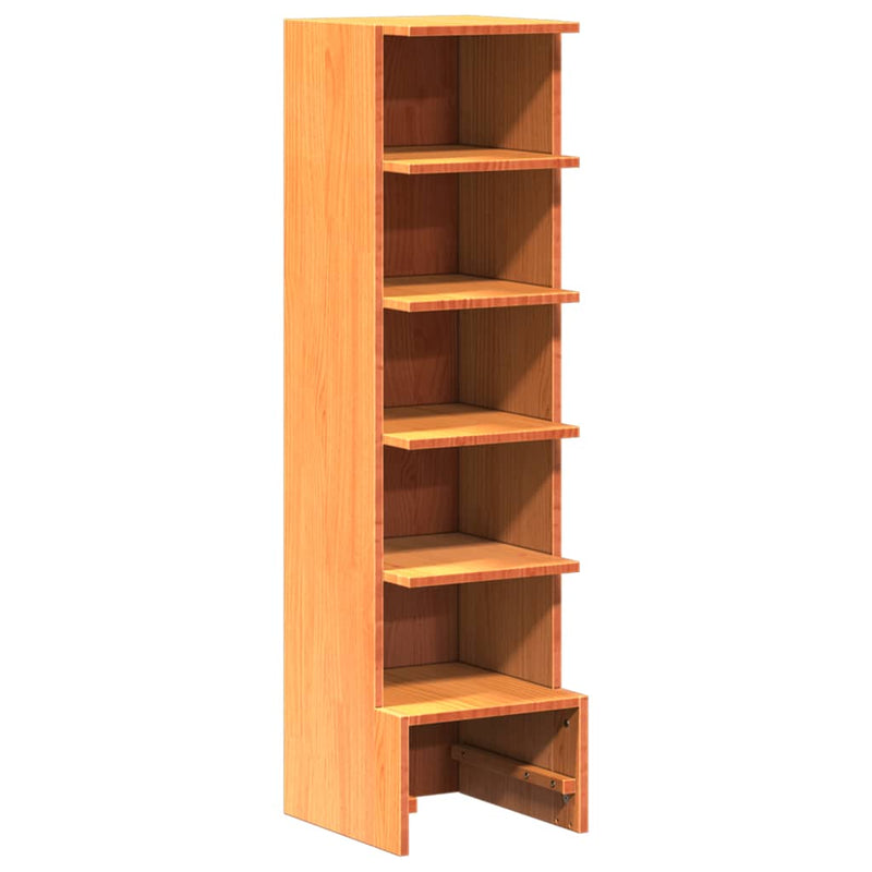 Schoenenkast 28X30X104 Cm Massief Grenenhout Was