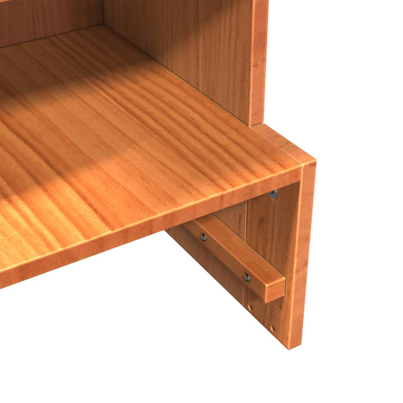 Schoenenkast 28X30X104 Cm Massief Grenenhout Was