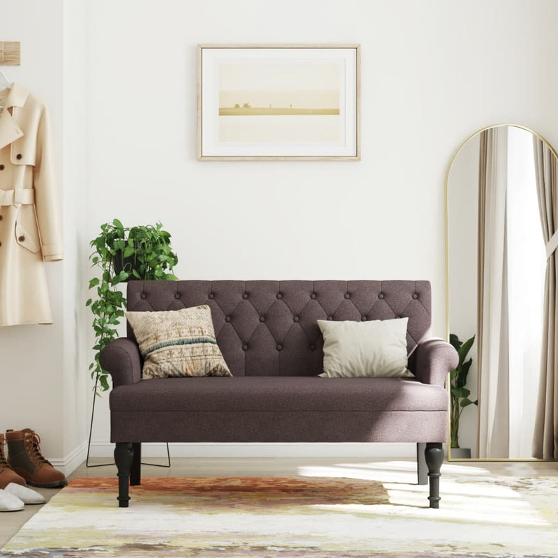 Bankje Met Rugleuning 120X62X75,5 Cm