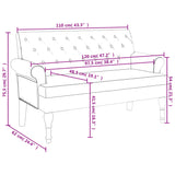 Bankje Met Rugleuning 120X62X75,5 Cm
