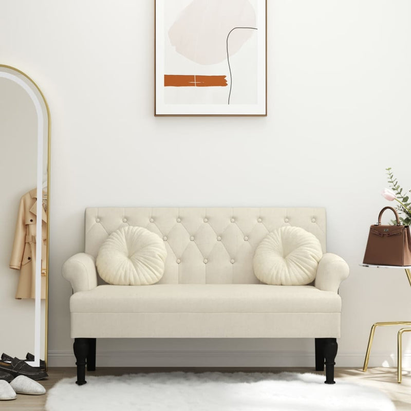 Bankje Met Rugleuning 120X62X75,5 Cm