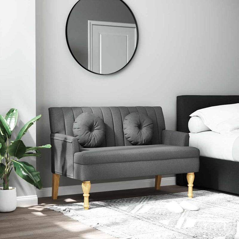 Bankje Met Kussens 113X64,5X75,5 Cm Stof