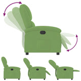 Fauteuil Verstelbaar Fluweel Lichtgroen