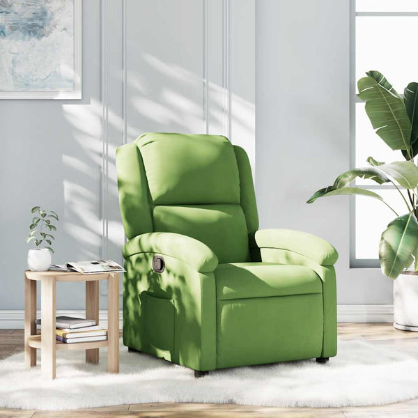 Fauteuil Verstelbaar Fluweel Lichtgroen