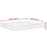 Pocketveringmatras Middelhard-Hard Super King Size