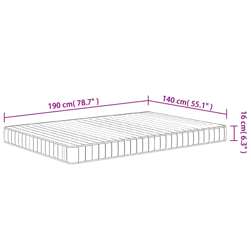 Schuimmatras Middelzacht