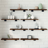 Wandschappen 100X50X1,5 Cm Bewerkt Hout Bruin Eikenkleur
