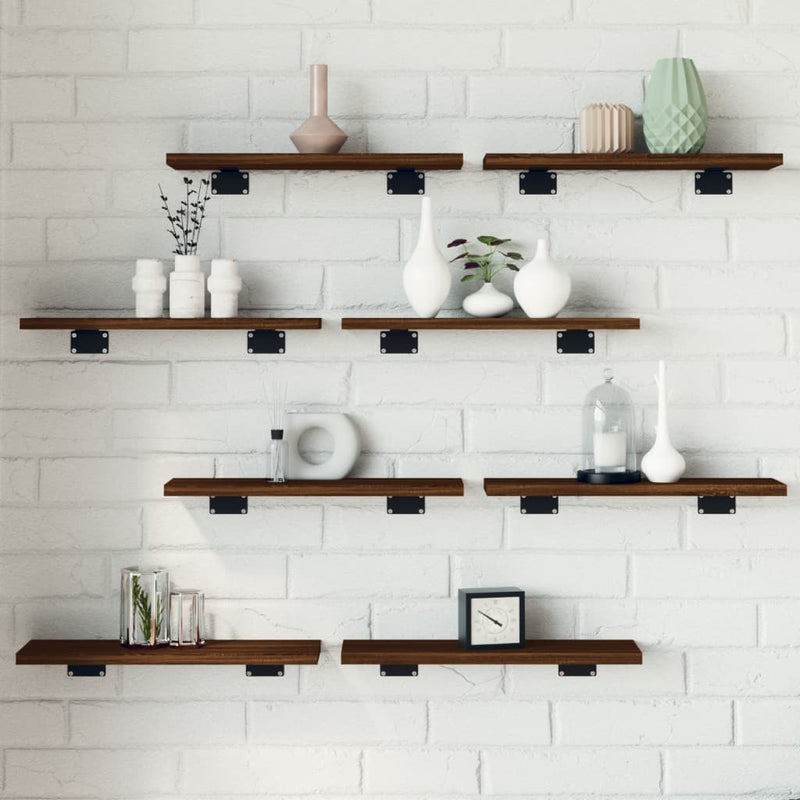 Wandschappen 100X50X1,5 Cm Bewerkt Hout Bruin Eikenkleur
