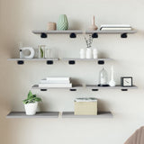 Wandschappen 60X10X1,5 Cm Bewerkt Hout Eiken Grijs Sonoma