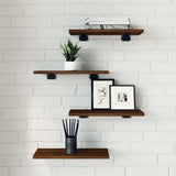 Wandschappen 100X50X1,5 Cm Bewerkt Hout Bruin Eikenkleur