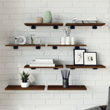 Wandschappen 100X50X1,5 Cm Bewerkt Hout Bruin Eikenkleur