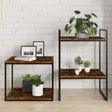 Wandschappen 60X10X1,5 Cm Bewerkt Hout Kleur Gerookt Eiken