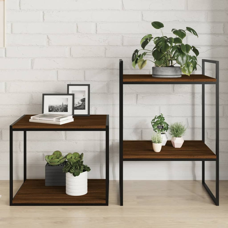Wandschappen 100X50X1,5 Cm Bewerkt Hout Bruin Eikenkleur