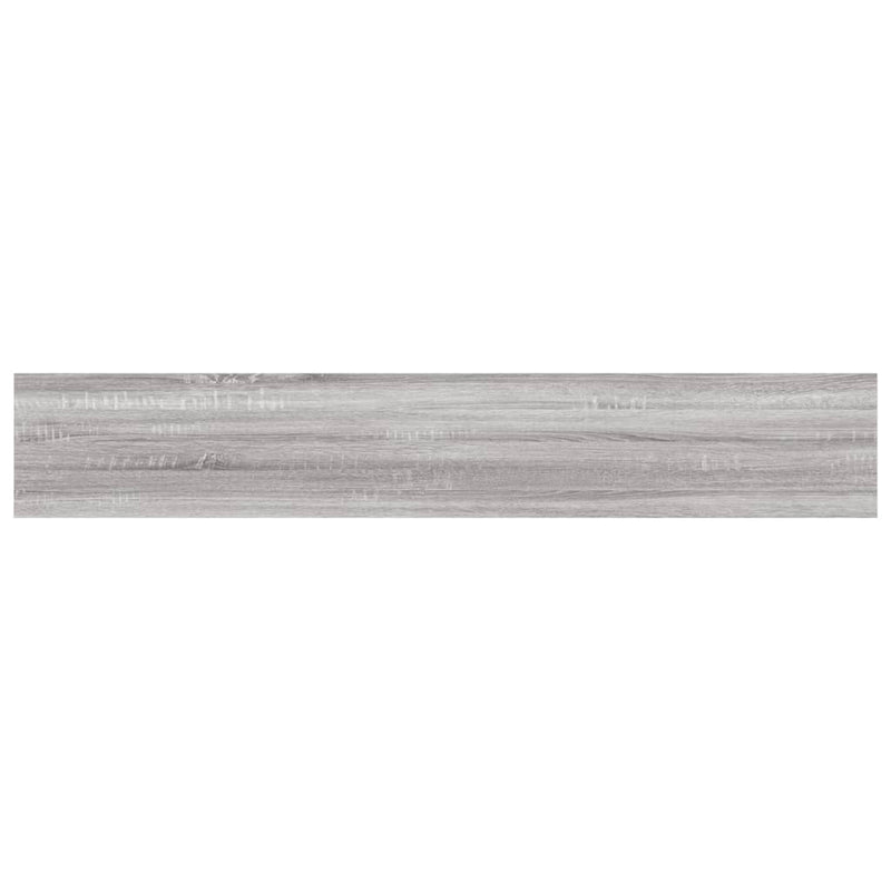 Wandschappen 60X10X1,5 Cm Bewerkt Hout Eiken Grijs Sonoma