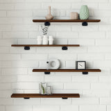 Wandschappen 100X50X1,5 Cm Bewerkt Hout Bruin Eikenkleur