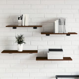 Wandschappen 100X50X1,5 Cm Bewerkt Hout Bruin Eikenkleur