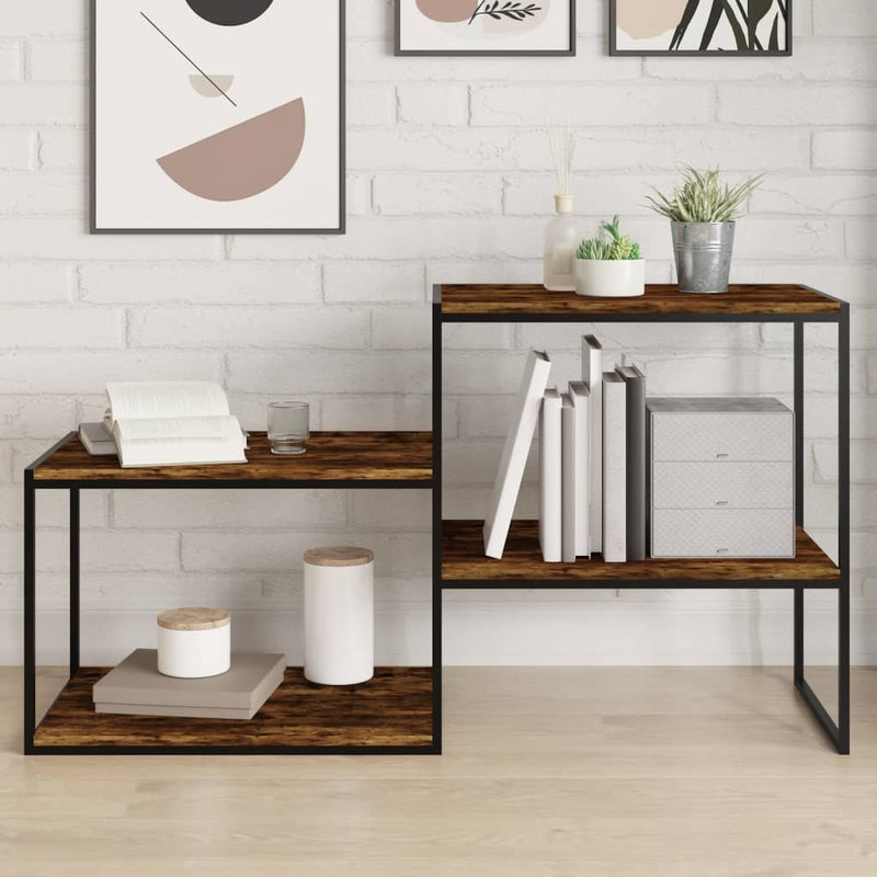 Wandschappen 60X10X1,5 Cm Bewerkt Hout Kleur Gerookt Eiken