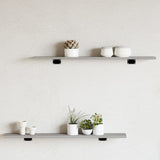 Wandschappen 60X10X1,5 Cm Bewerkt Hout Eiken Grijs Sonoma