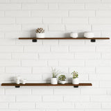 Wandschappen 100X50X1,5 Cm Bewerkt Hout Bruin Eikenkleur