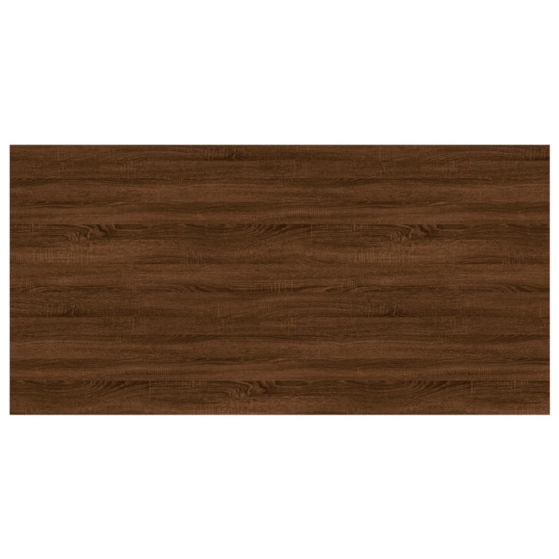 Wandschappen 100X50X1,5 Cm Bewerkt Hout Bruin Eikenkleur